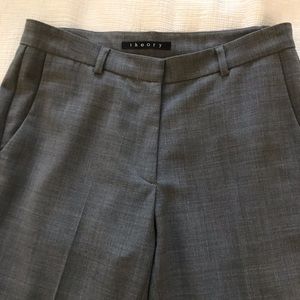 Theory wool stretch cropped trouser